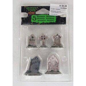 Lemax Spooky Town Tombstones Accessory Set 2004 #14851
